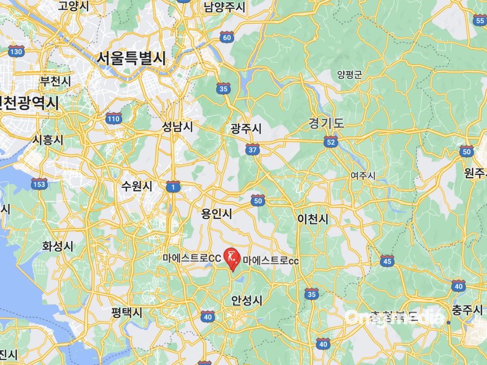 마에스트로 CC 가는 길, 구글 지도