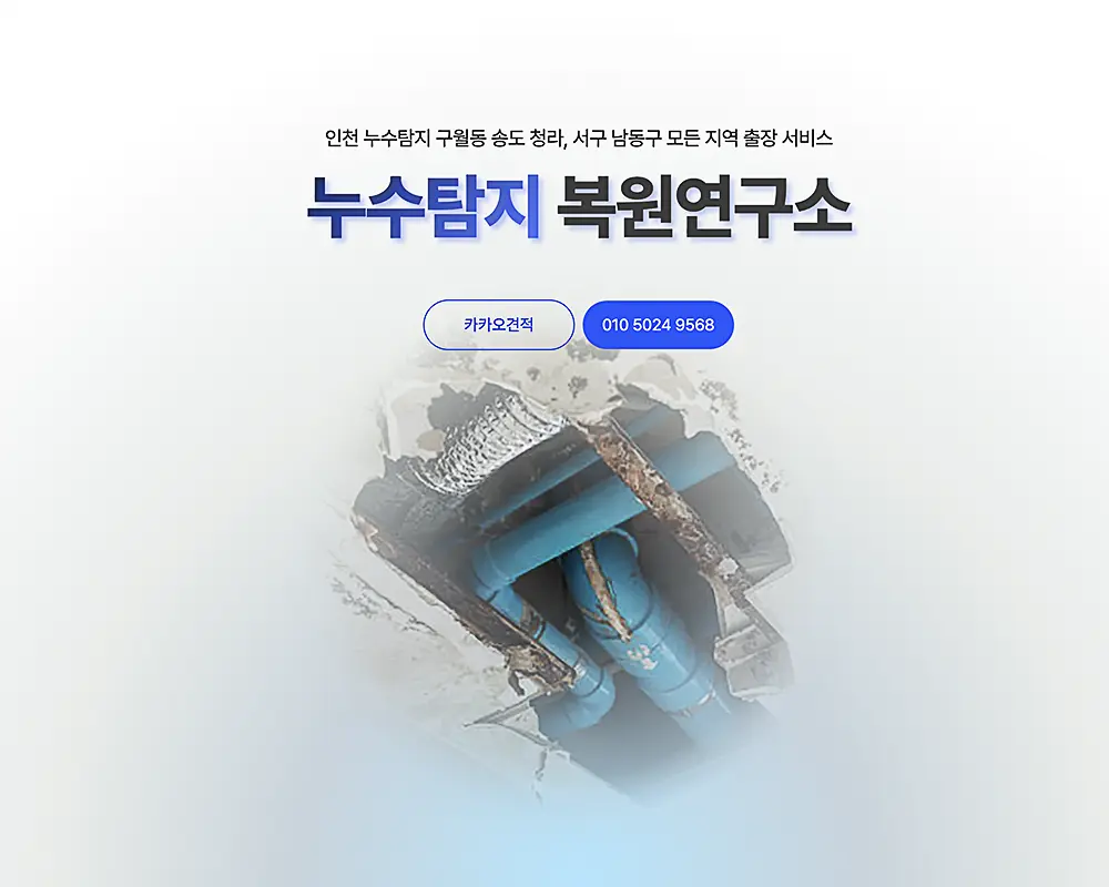 인천 송도 누수탐지